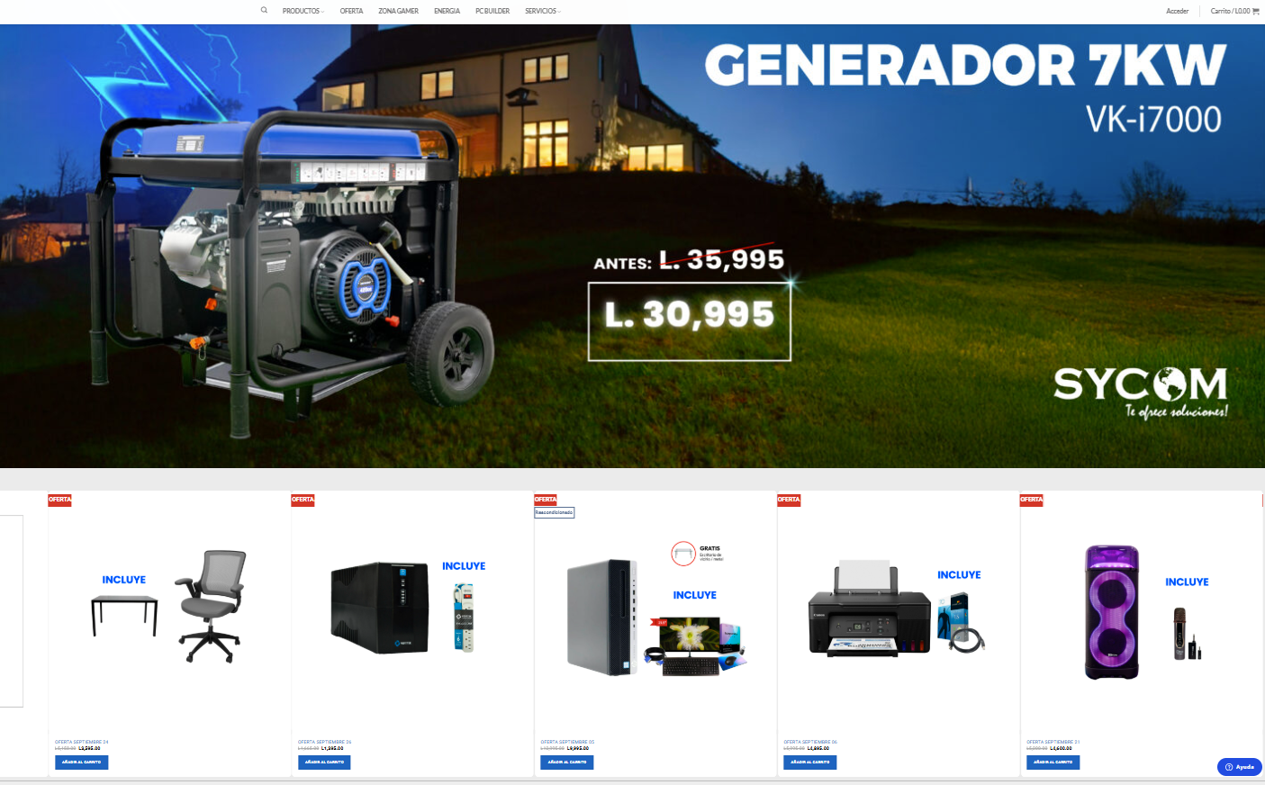 E-commerce site
